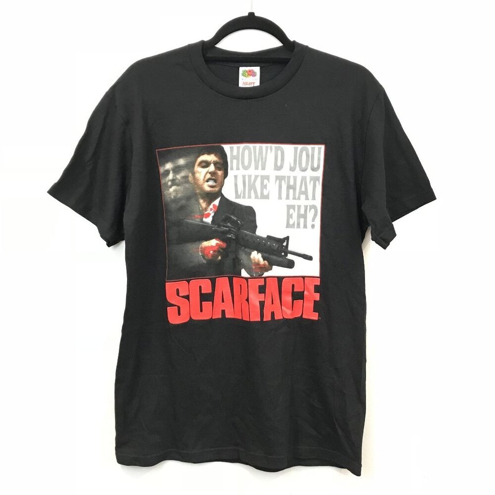 Scarface Graphic T-Shirt Tony Montana Al Pacino Mericon Black Size M Deadstock